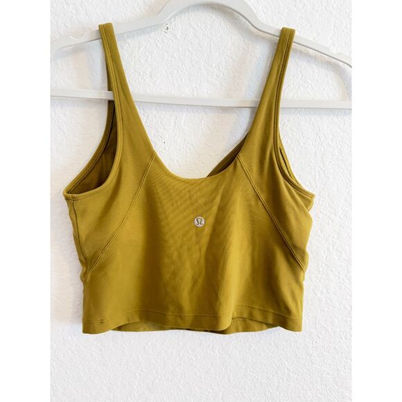 Lululemon Women’s Align Tank Top Auric Gold Size 6 Nulu Fabric - Picture 4 of 5